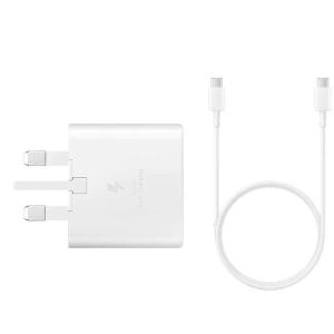 شارژر 25وات سامسونگ آداپتور و کابل دوسر تایپ سی Samsung 25W PD Adapter