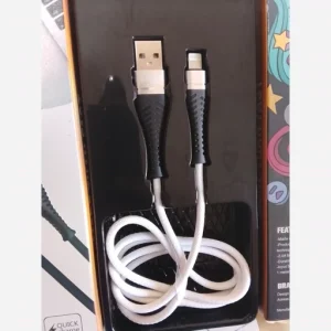 کابل شارژ ایفون 2.4آمپر فست شارژ برند ایکس هنز X-Hanz HD-LF91 سفید