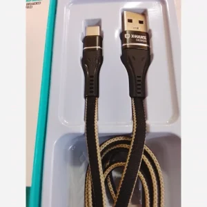 کابل شارژ کنفی ایکس هنز تایپ سی 1متری فست شارژ xhanz LZ10 مشکی
